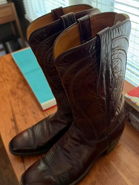 LuccheseWestern Cowboy Boots Mens 9.5D main image 5